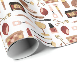 Papel De Regalo Patrón de maquillaje cosmético