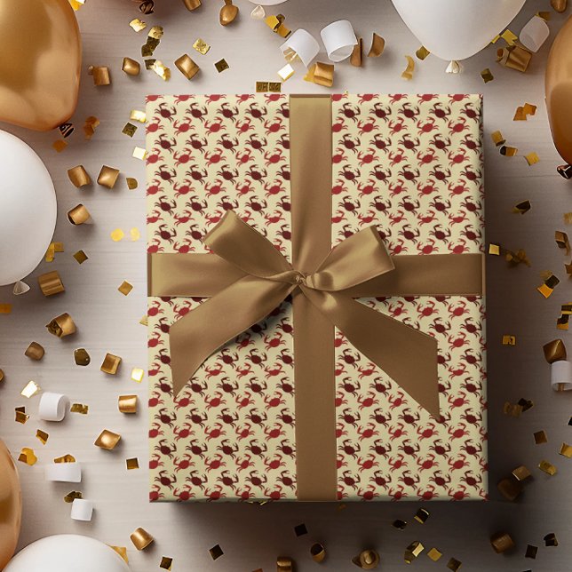 Papel De Regalo Patrón de mar de crustáceos de cangrejo (Subido por el creador)