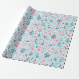 Papel De Regalo "Patrón de Maravillas Festividad y Escarcha"