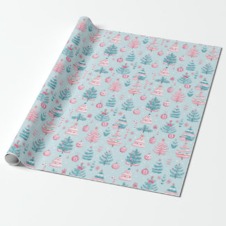 Papel De Regalo "Patrón de Maravillas Festividad y Escarcha"