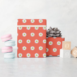 Papel De Regalo Patrón de margarita