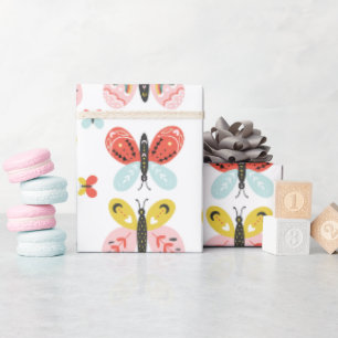 Papel De Regalo Patrón de Mariposa