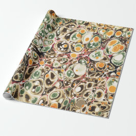 Papel De Regalo Patrón De Mármol Amarillo Elegante Y Moderno Resum