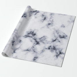 Papel De Regalo Patrón de mármol en blanco y negro