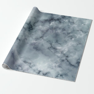 Papel De Regalo Patrón de mármol gris blanco y negro