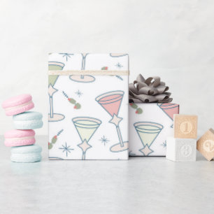 Papel De Regalo Patrón de mediados de siglo
