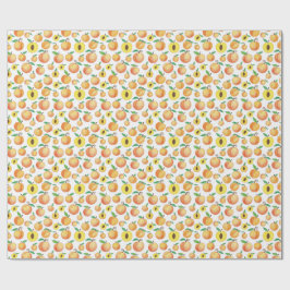Papel De Regalo patrón de melocotón