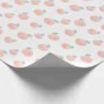 Papel De Regalo Patrón de melocotón lindo Kawaii blanco y rosa<br><div class="desc">Este papel de regalo lindo y kawaii presenta un fondo blanco con melocotones con cara. Personalice según sus necesidades. Puede encontrar más productos coincidentes en mi tienda.</div>