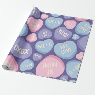 Papel De Regalo Patrón de mensajes cardíacos