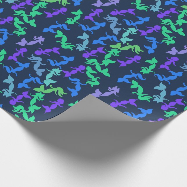 Papel De Regalo Patrón de Mermaid (Esquina)