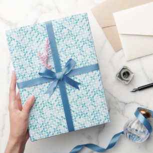 Papel De Regalo patrón de metabalón azul
