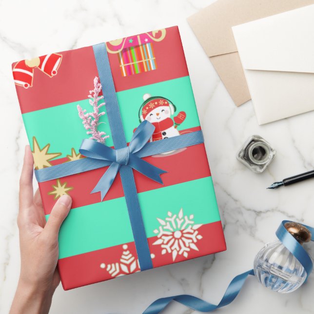 Papel De Regalo Patrón de mezcla de navidades (Regalar)