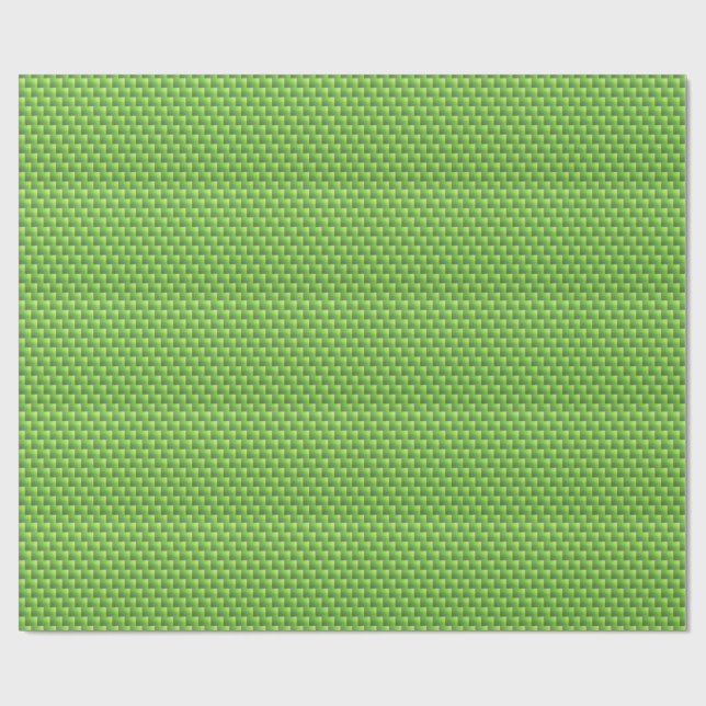 Papel De Regalo patrón de mimbre verde claro, artesanías de verano (Superficie plana)
