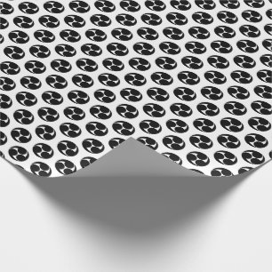 Papel De Regalo Patrón de Mitsudomoe japonés tradicional