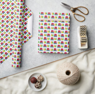 Papel De Regalo Patrón de mosaico de libros colorido