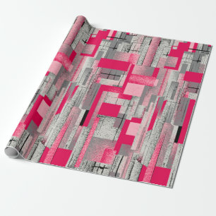 Papel De Regalo patrón de mosaico digital de acuarela transparent