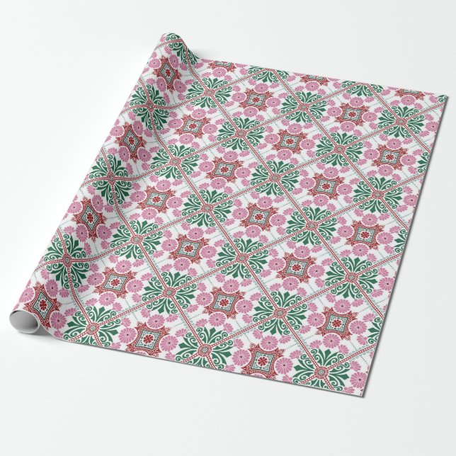 Papel De Regalo Patrón de mosaico marroquí (Desenrollado)