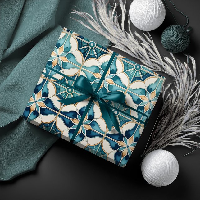 Papel De Regalo Patrón de mosaico marroquí floral#1 identificación (Subido por el creador)