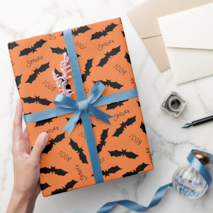 Papel De Regalo Patrón de murciélago de Halloween