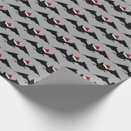 Papel De Regalo Patrón de murciélagos de Navidades góticos