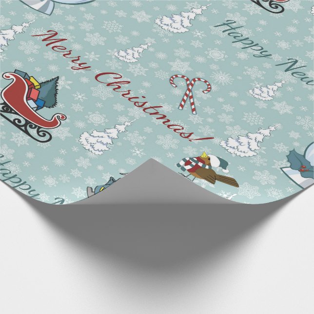 Papel De Regalo Patrón de navidad (Esquina)