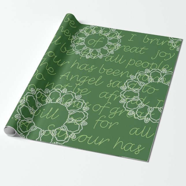 Papel De Regalo Patrón de Navidad  (Desenrollado)