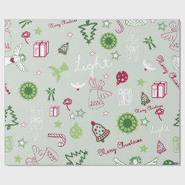 Papel De Regalo Patrón de Navidad