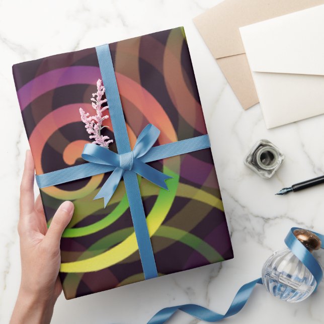 Papel De Regalo Patrón de Navidad Arcoíris (Regalar)