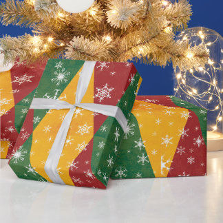 Papel De Regalo Patrón de Navidad de copo de nieve Diamon de vacac