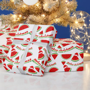 Papel De Regalo Patrón de Navidad de Melón