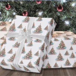 Papel De Regalo Patrón de Navidad de Playa