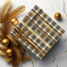 Patrón de Navidad en dorado tonos terrosos #7 ID10