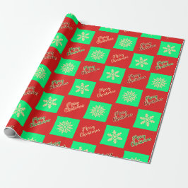 Papel De Regalo Patrón de Navidad Ichimatsu