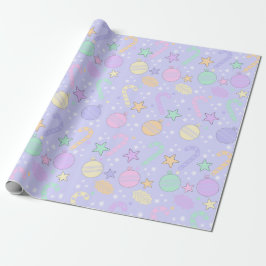 Papel De Regalo Patrón de Navidad Pastel