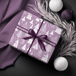 Papel De Regalo Patrón de Navidad púrpura #6 ID1009