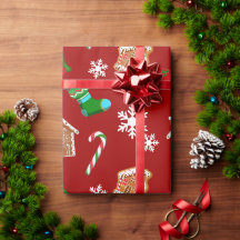 Patrón de Navidad Rojo