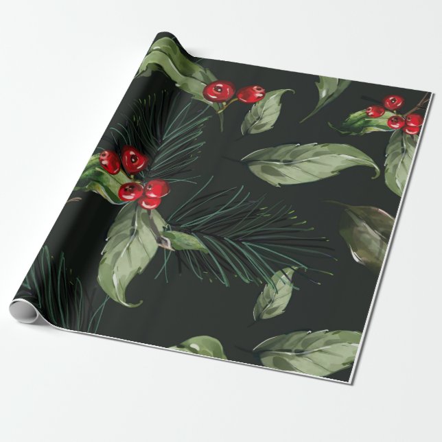 Papel De Regalo Patrón de navidades (Desenrollado)