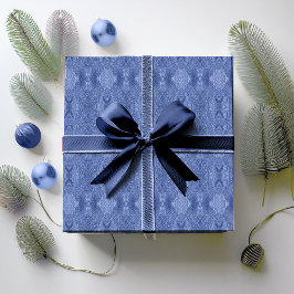 Papel De Regalo Patrón de Navidades azules#32 ID1009