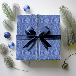Papel De Regalo Patrón de Navidades azules#32 ID1009
