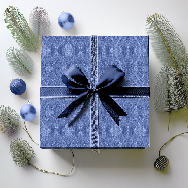 Papel De Regalo Patrón de Navidades azules#32 ID1009 (Subido por el creador)