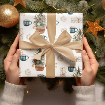 Patrón de Navidades coloridos de moda | Acuarela