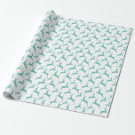 Papel De Regalo Patrón de Navidades de ciervos de salto azul<br><div class="desc">Perfecto para poner ese toque final en tus regalos y es ideal para cumpleaños,  Navidades,  aniversarios o bodas! Hermoso Diseño de Papel de Regalo Moderno y Moderno de moda por Bonito Imprimible.</div>
