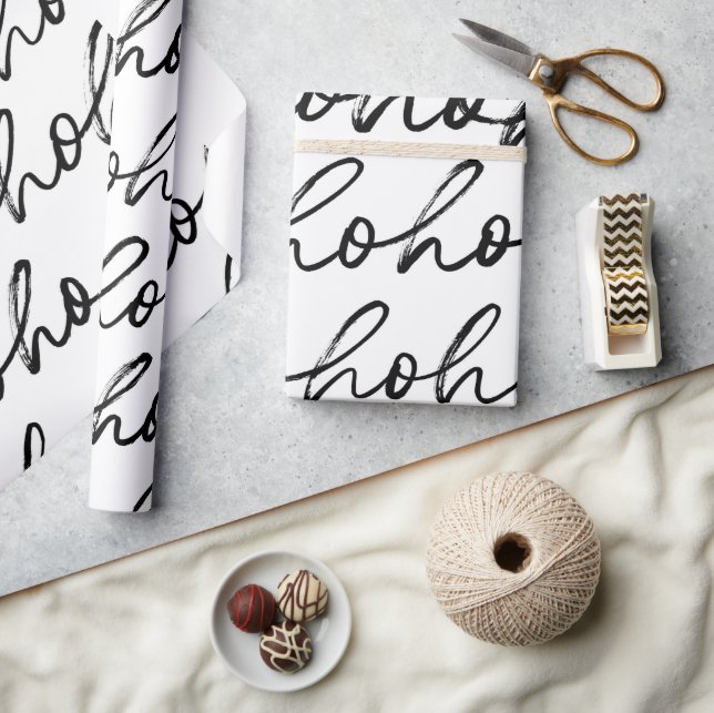 Papel De Regalo Patrón de Navidades de HoHoHo (Artesanía)