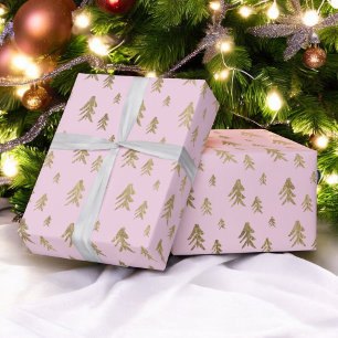 Papel De Regalo Patrón de navidades de ilustracion de árboles de c