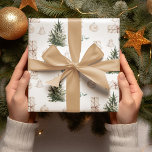 Papel De Regalo Patrón de Navidades de moda | Acuarela<br><div class="desc">Patrón de Navidades de moda | Acuarela</div>