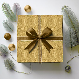 Papel De Regalo Patrón de Navidades de oro Nº 33 ID1009