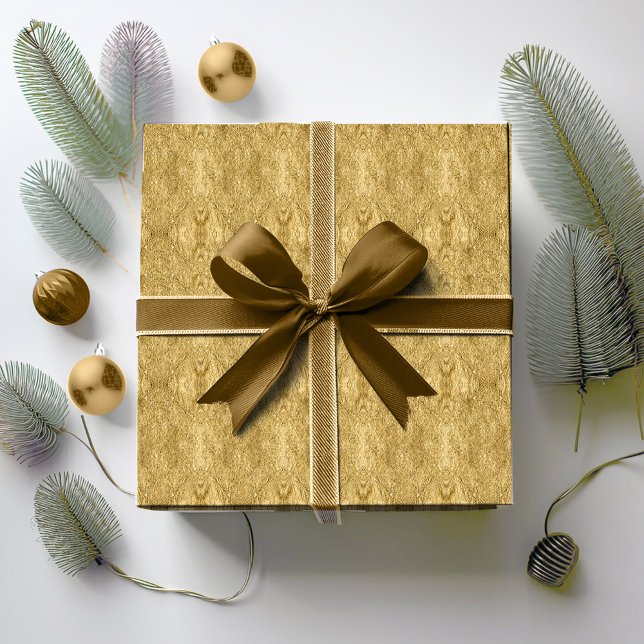 Papel De Regalo Patrón de Navidades de oro Nº 33 ID1009 (Subido por el creador)