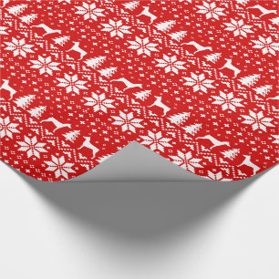 Papel De Regalo Patrón de Navidades de siluetas de perro de Pinsch