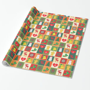 Papel De Regalo Patrón de Navidades decorativos