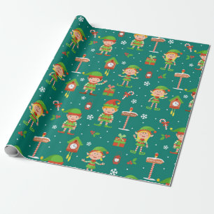 Papel De Regalo Patrón de Navidades del Polo Norte